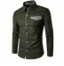 Casual - Men's Shirt - Olive - 002 - UPF